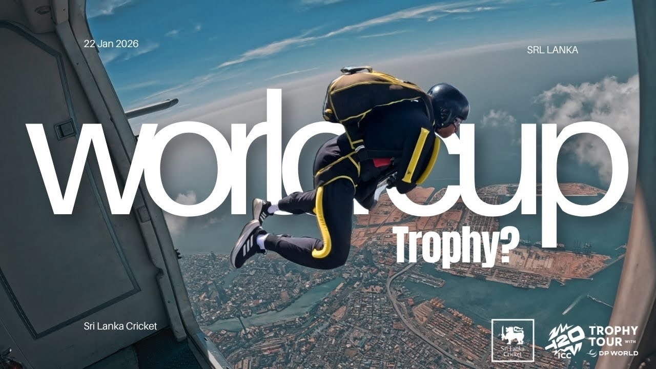 ICC Men’s T20 World Cup Trophy Lands at RPICS in Spectacular Para Jump Arrival