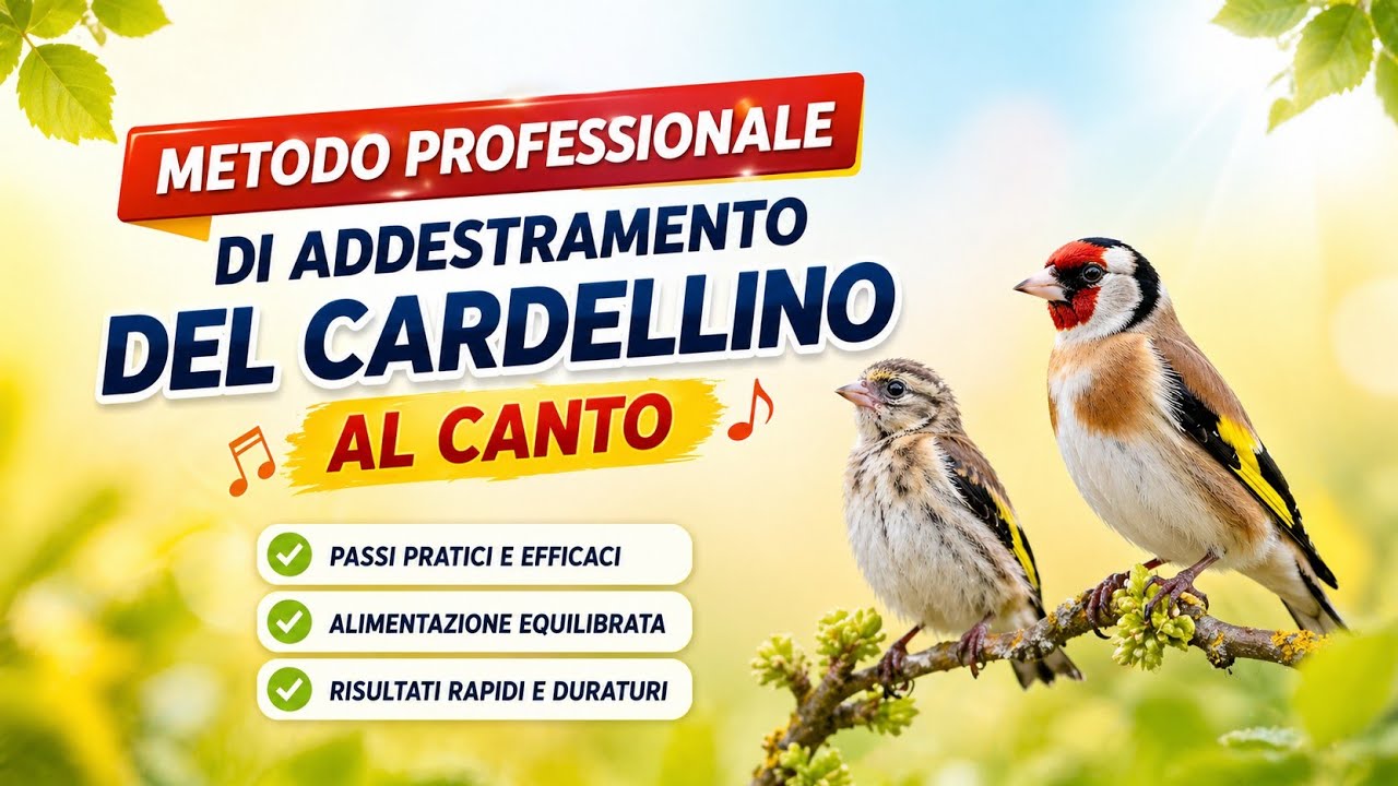 Metodo professionale di addestramento del cardellino al canto🎶