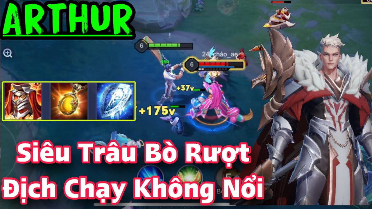 ARTHUR Liên Quân || Trang Bị và Bảng Ngọc Trâu Bò Khó Chịu Câm Lặng Khiến Địch Bất Lực