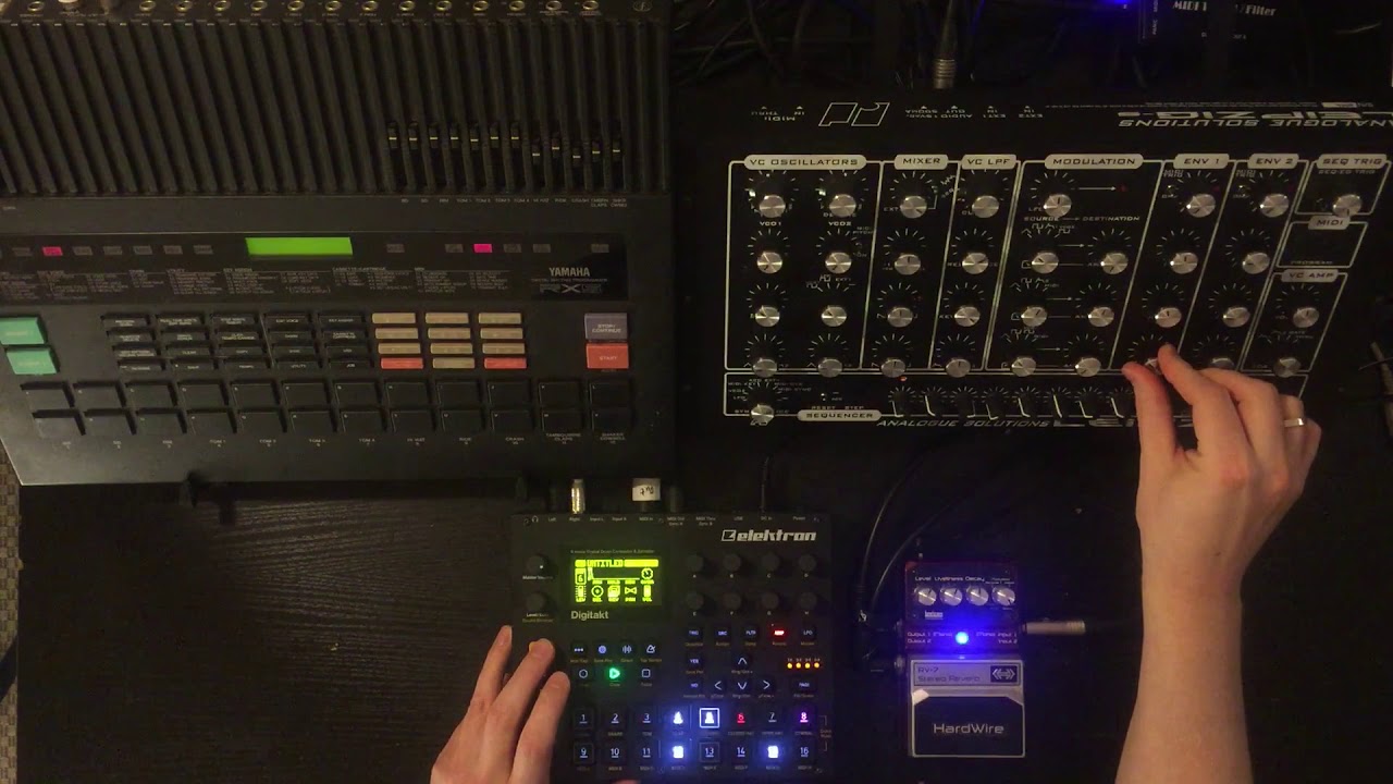 Drum Machine Jam - Elektron Digitakt, Yamaha RX5, Analogue Solutions Leipzig.