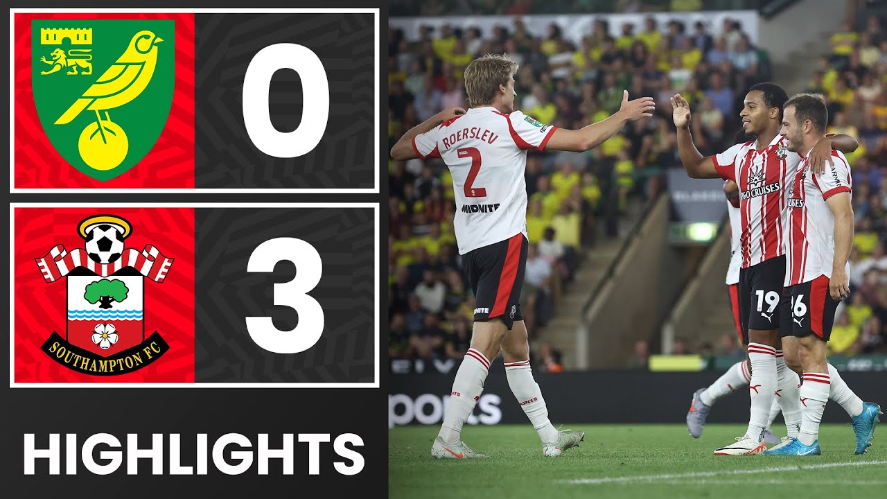 Matsuki STUNNER 😍 Norwich City 0-3 Southampton | Highlights | Carabao Cup