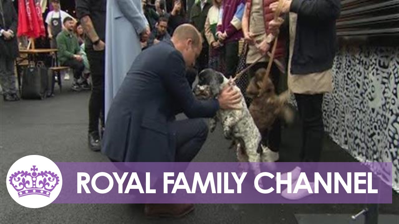 William and Kate Pour Drinks & Pet Dogs at Belfast's Trademarket