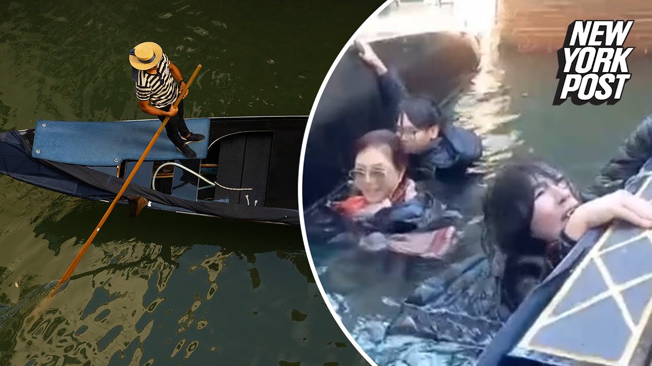 Gondola packed with tourists capsizes in Venice after passengers refused to stop taking selfies