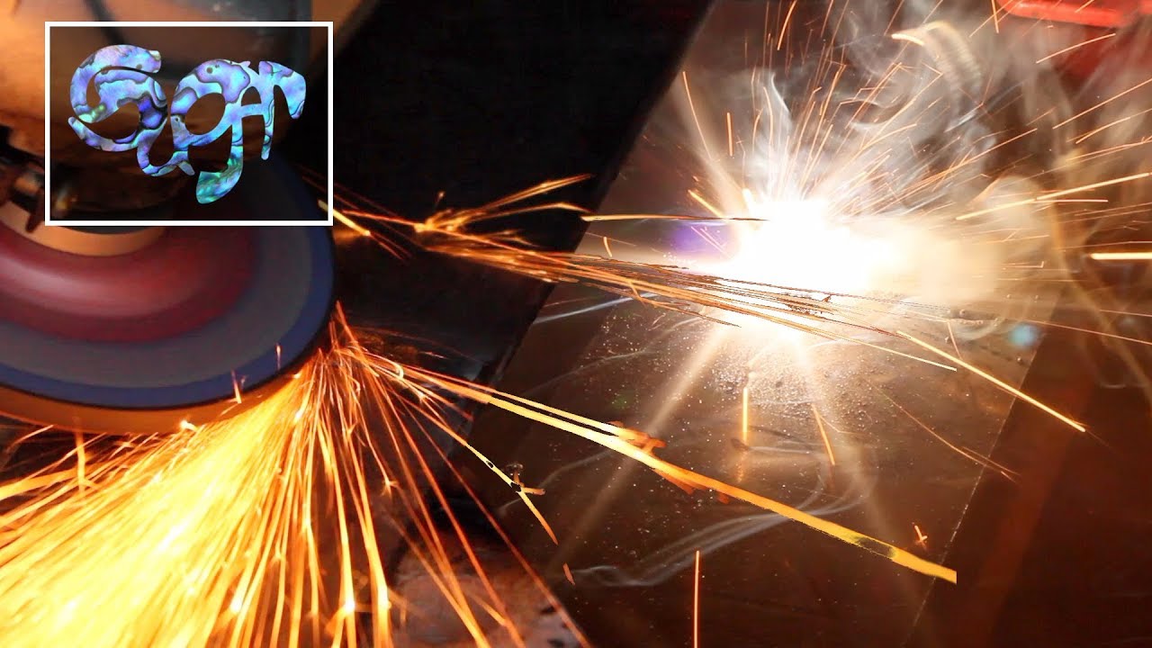 Arcs and sparks - plate welding