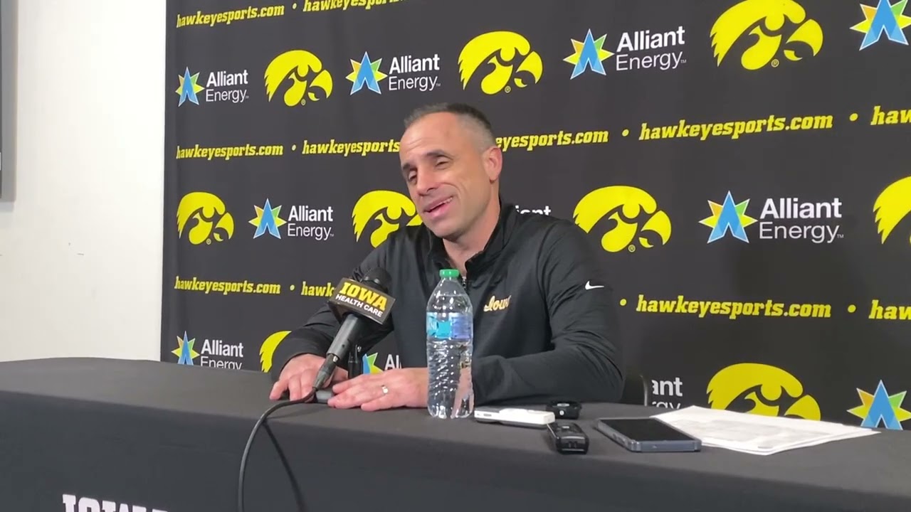 Iowa men's basketball head coach Ben McCollum after defeating Ohio State (2/25/26)