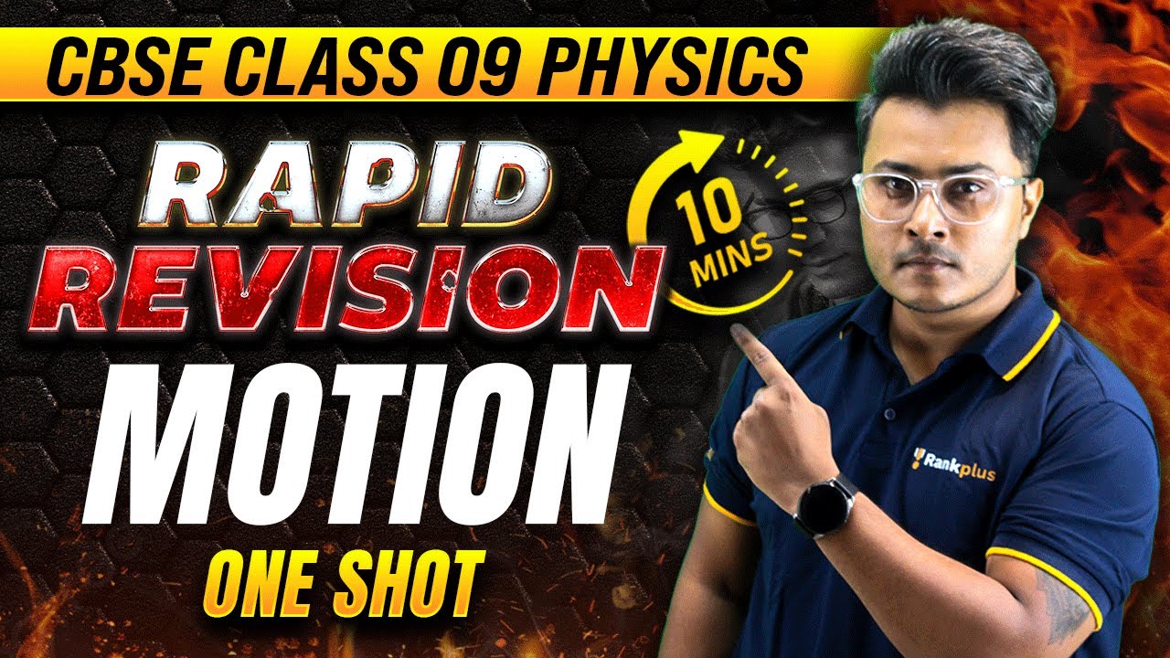 MOTION ONE SHOT🔥 | Rapid Revision | CBSE Class 9 Physics | Abhishek Sir | Rankplus
