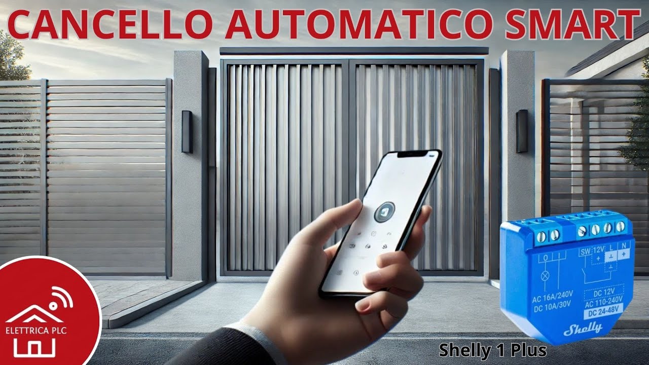 *13.ACE* CANCELLO AUTOMATICO SMART. APRIRE IL CANCELLO FAAC 844 TRAMITE IL RELE' SHELLY 1 PLUS