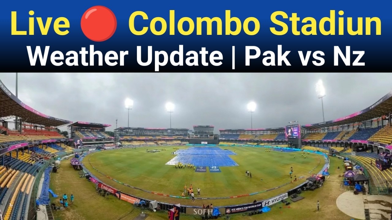 Live 🔴 Colombo Stadiun Weather Today Looks Bad | R Premadasa Stadium Colombo Live Weather
