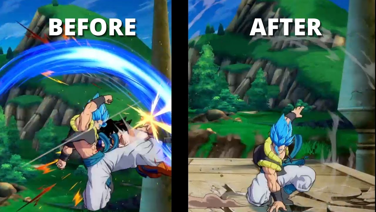 Gogeta Blue Changes! Before and After Comparison!! | Dragon Ball FighterZ New Patch