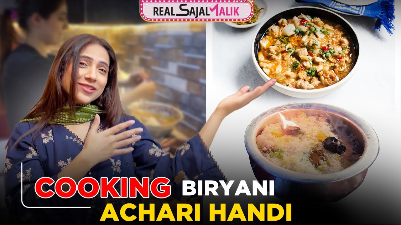 Mama ki Famous Biryani Recipe Aur Mari Achari Handi | Cooking | Real Sajal Malik | vlog 🔥