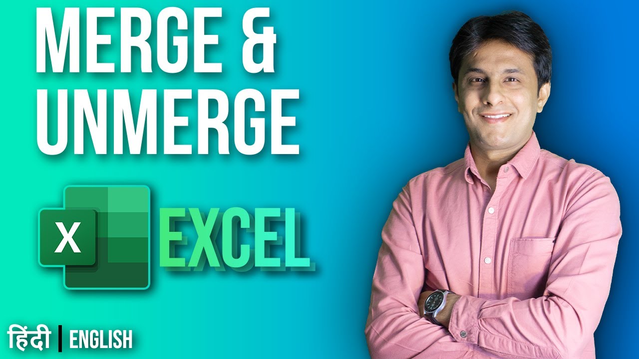 4.1 Merge & Unmerge in Excel | Excel tutorial for Beginner 2022 | Hindi - English by Pavan Lalwani