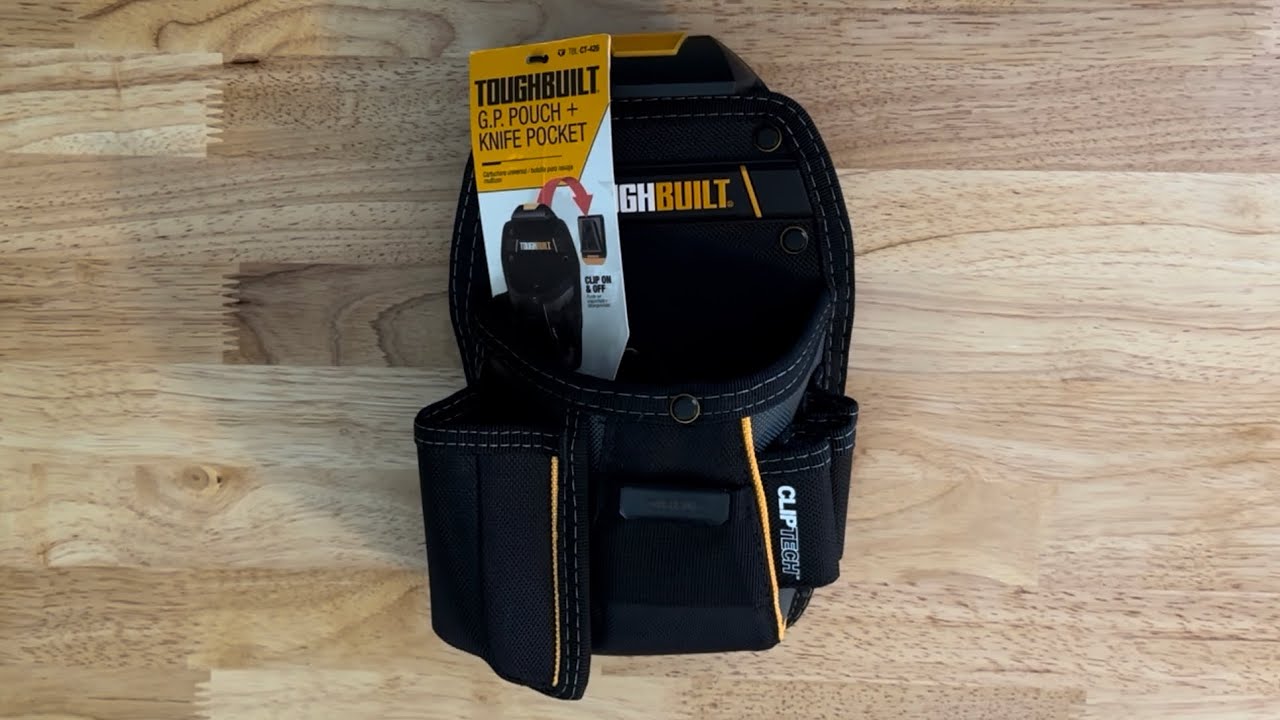 TOUGHBUILT General Purpose Pouch with Knife Pocket  Model #TBL-CT-426 Unboxing