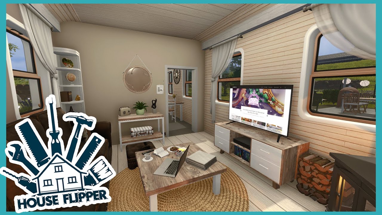 House Flipper - A Moving House - A Cosy Wooden Tiny Home - Speed Build and Tour!