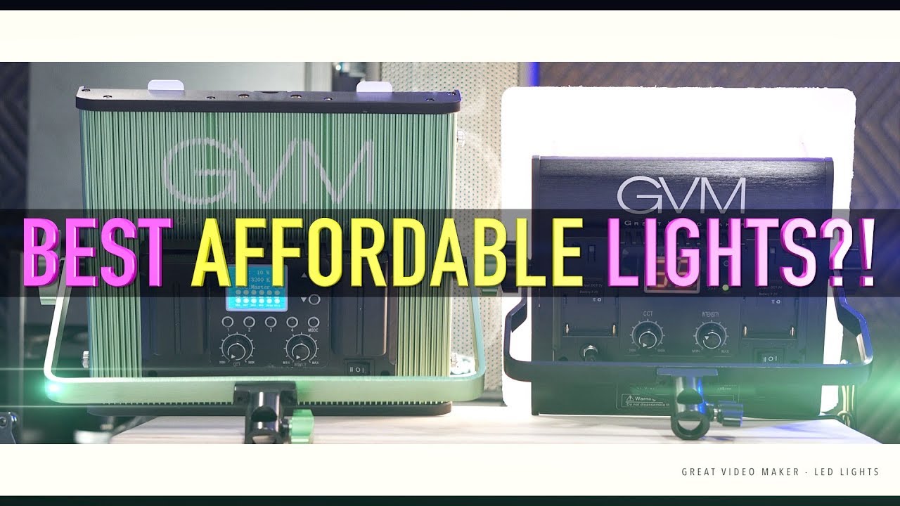 BEST Video Lights ON A BUDGET?!  - GVM - 2018***