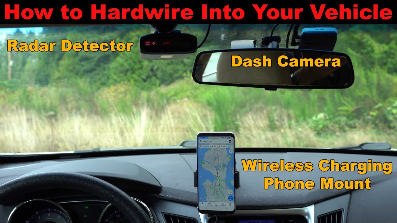 How to Hardwire a Radar Detector, Dashcam, & Wireless Charging Phone Mount