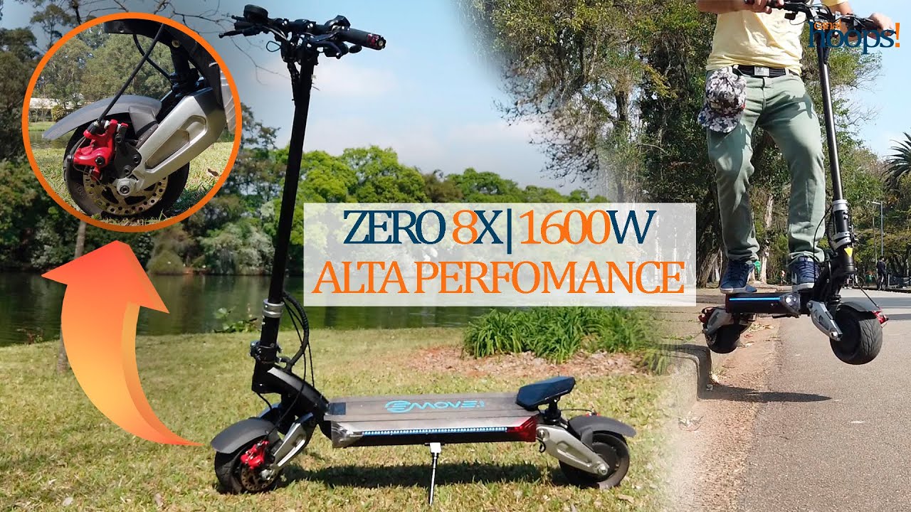 REVIEW e TEST DRIVE nesse role de ZERO 8X passando toda FICHA TÉCNICA no fim |  Patinete elétrico