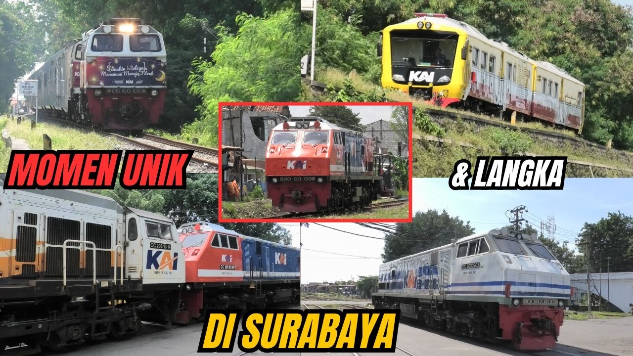 MOMEN KERETA UJICOBA LEWAT ATAS, LOKO WNB, SANCAKA KEPALA DUA DAN KERETA INSPEKSI