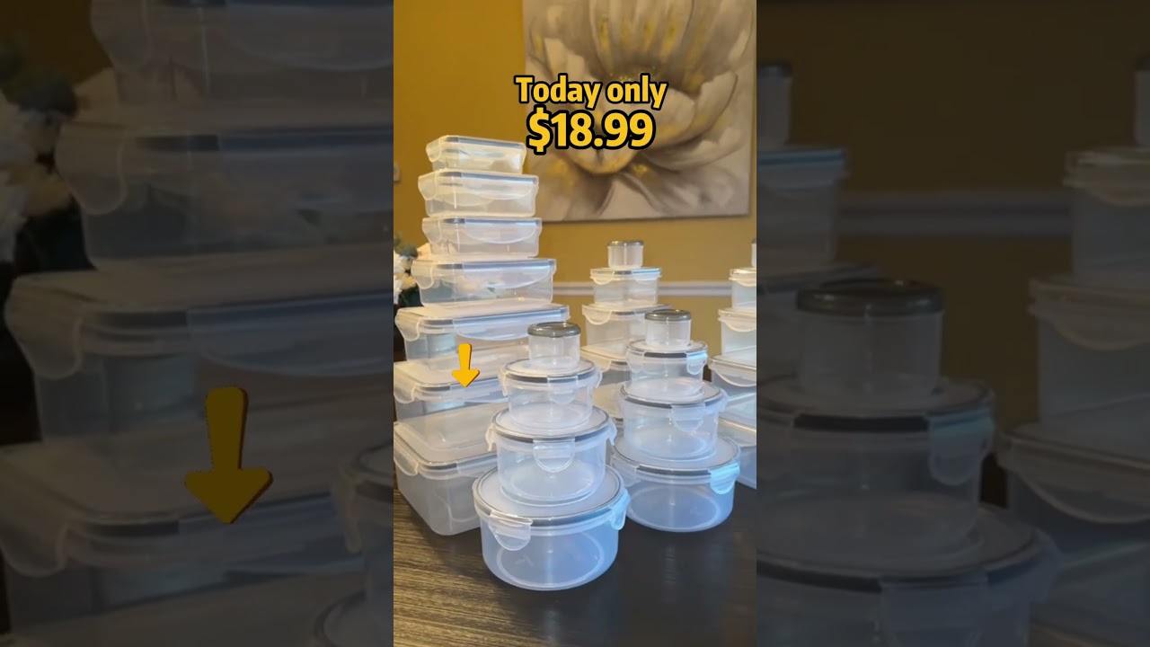 Airtight food storage containers | leak-proof, bpa-free, stackable #storage