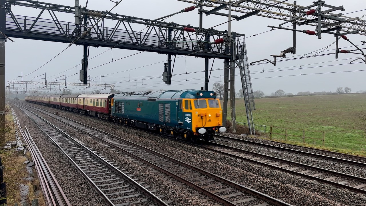 D400 / 50050 hauls the Fearless Express through the West Midlands.