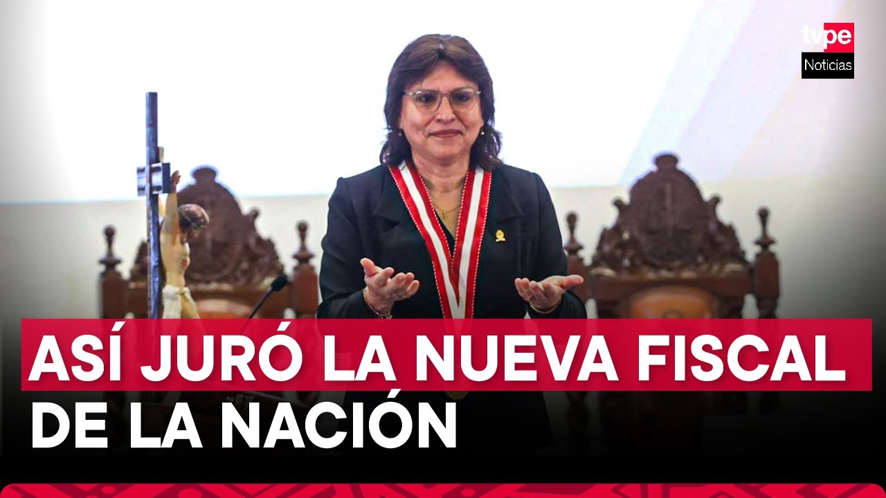 Delia Espinoza jura como nueva fiscal de la nación