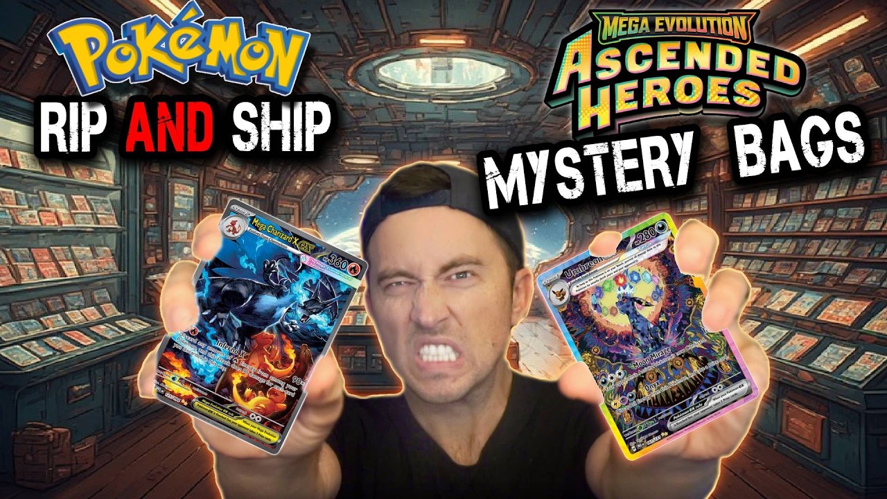 POKEMON RIP N SHIP -  ASCENDED HEROES  - MYSTERY BAGS #pokemon