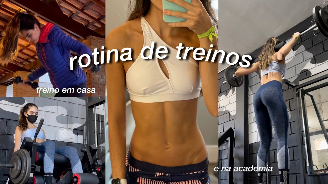 meus treinos durante uma semana | cronograma de musculação