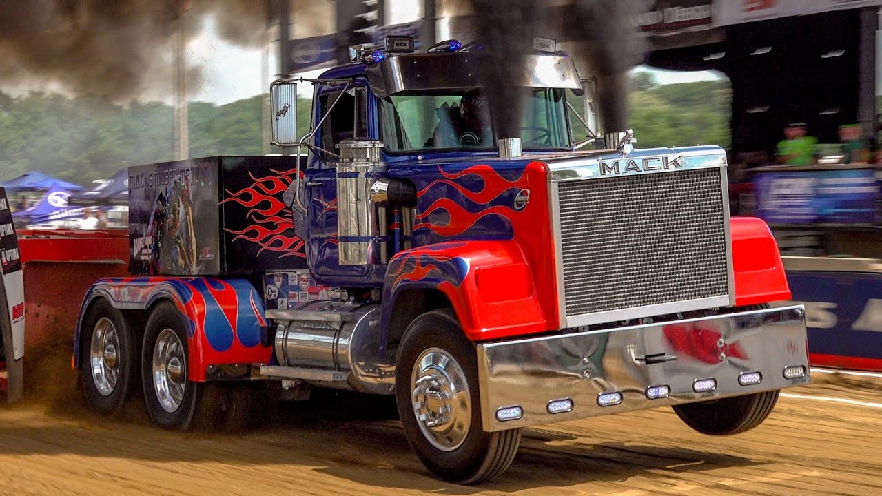 INSANE! Hot Rod Semi Pulling! Goshen! Elkhart County Fair Pull! Session 2 Pro Pulling League! 