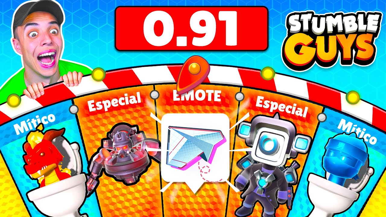 COMPRO x500 RULETAS de *SKIBIDI TOILET* en STUMBLE GUYS!😱 BETA CERRADA 0.91