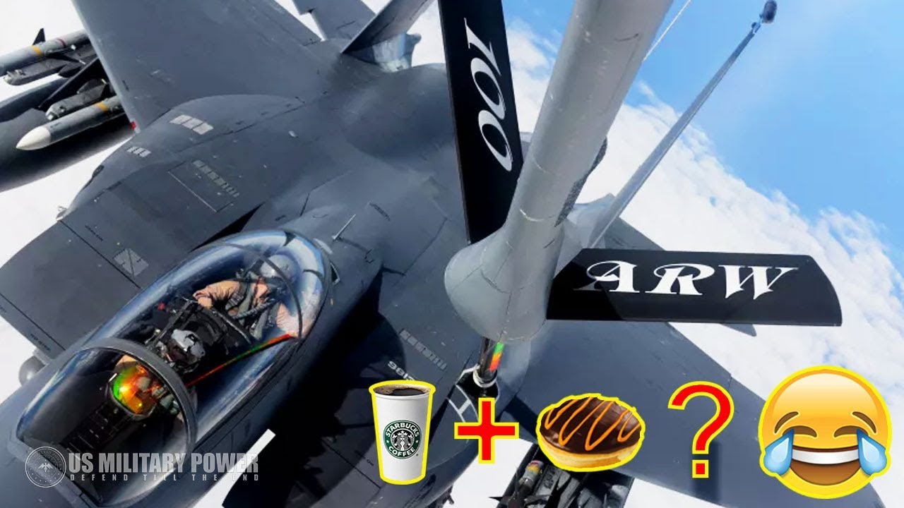Funny Video of F-15 Pilot and KC-10, Request Coffee and Donut During Aerial Refueling