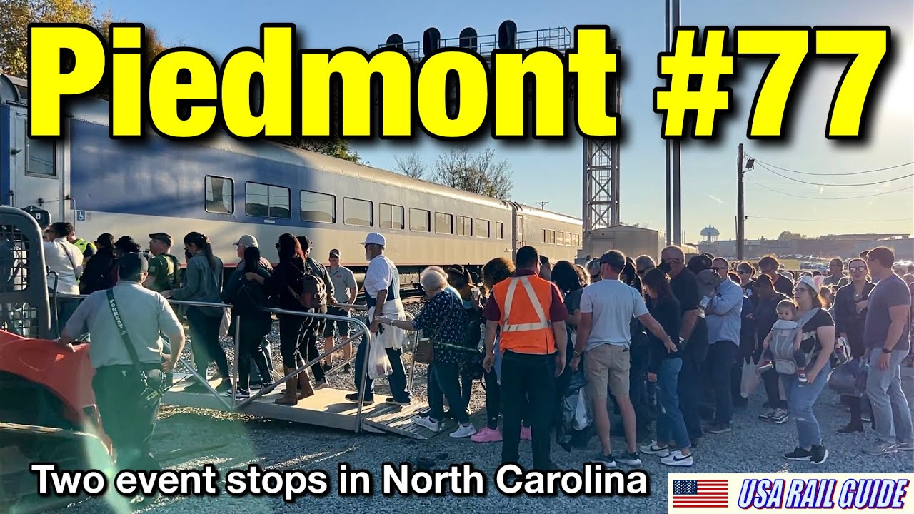 [ Amtrak Train Ride ] NCDOT Heritage fleet, North Carolina State Fair ▶︎ Lexington BBQ Festival