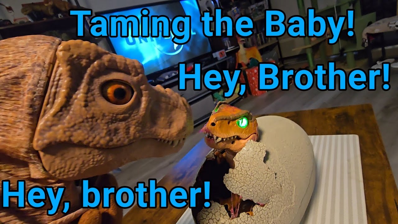 Taming the Jurassic World Primal Hatch T-Rex!