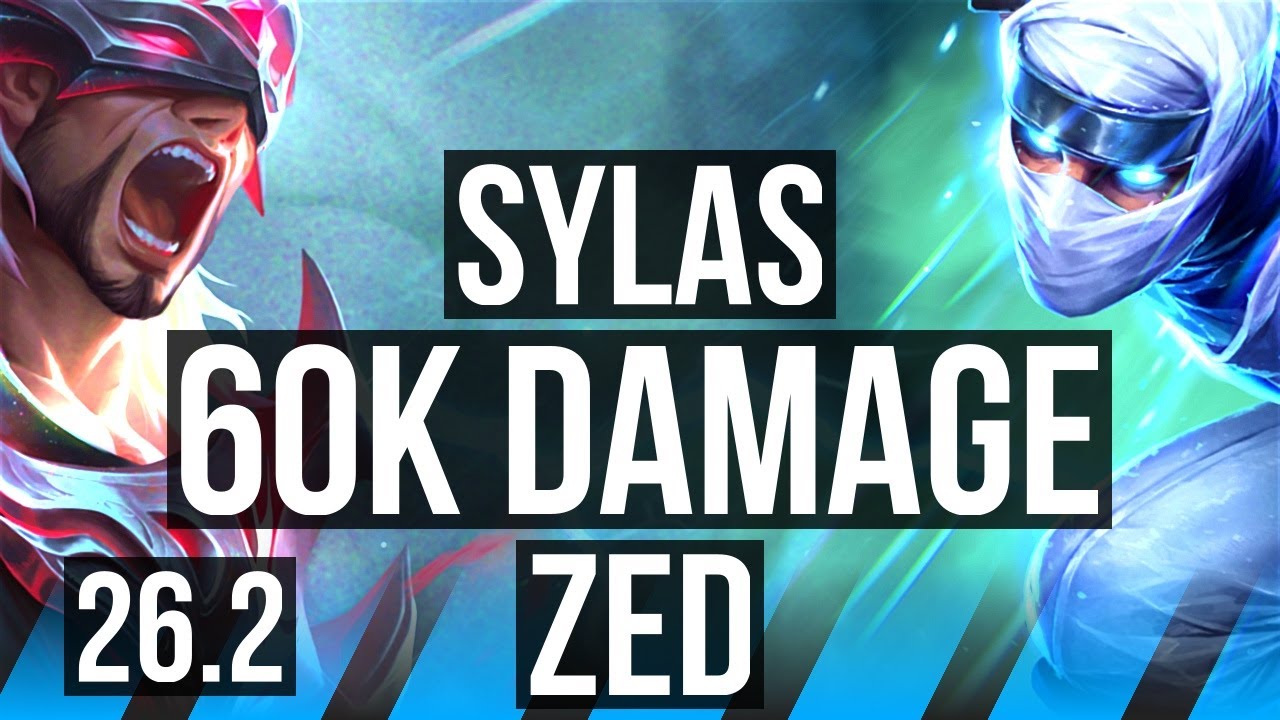 SYLAS vs ZED (MID) | 60K damage | KR Master | 26.2