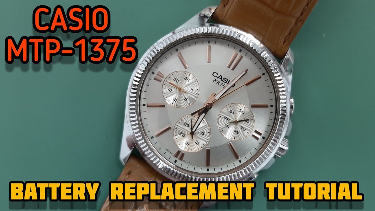 How To Replace Battery a CASIO MTP-1375 Multi Hands Watch | SolimBD
