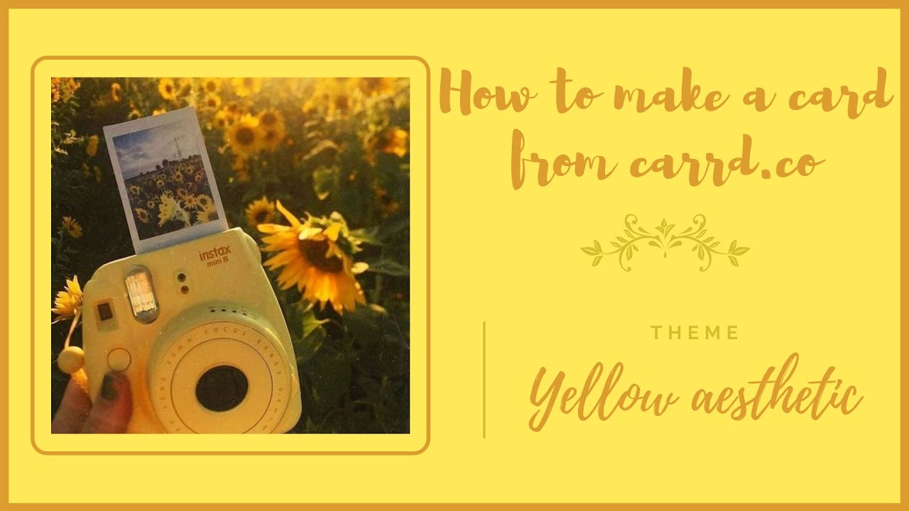 How to make a card│Carrd.co│Theme: Aesthetic Yellow│Join our Discord│Elvira