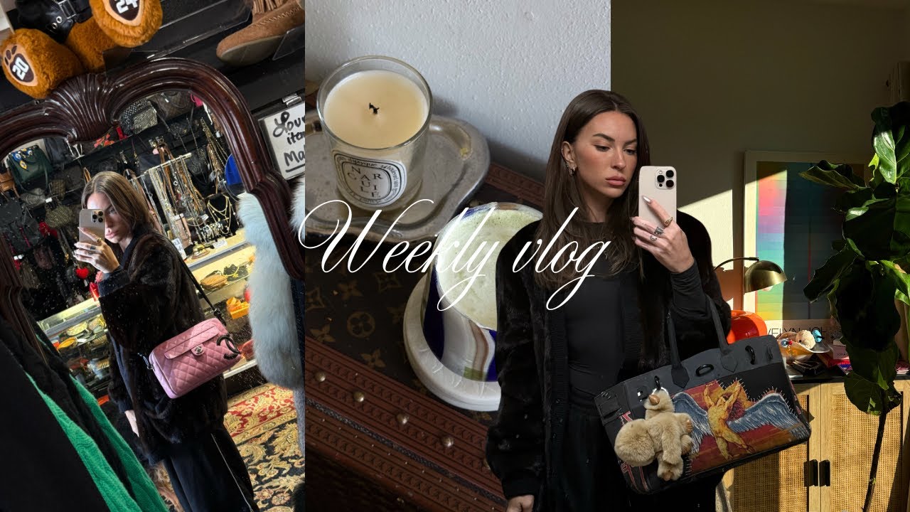 Problémy s moji body image, vintage shopping, meetingy a skincare z TikToku - VLOG