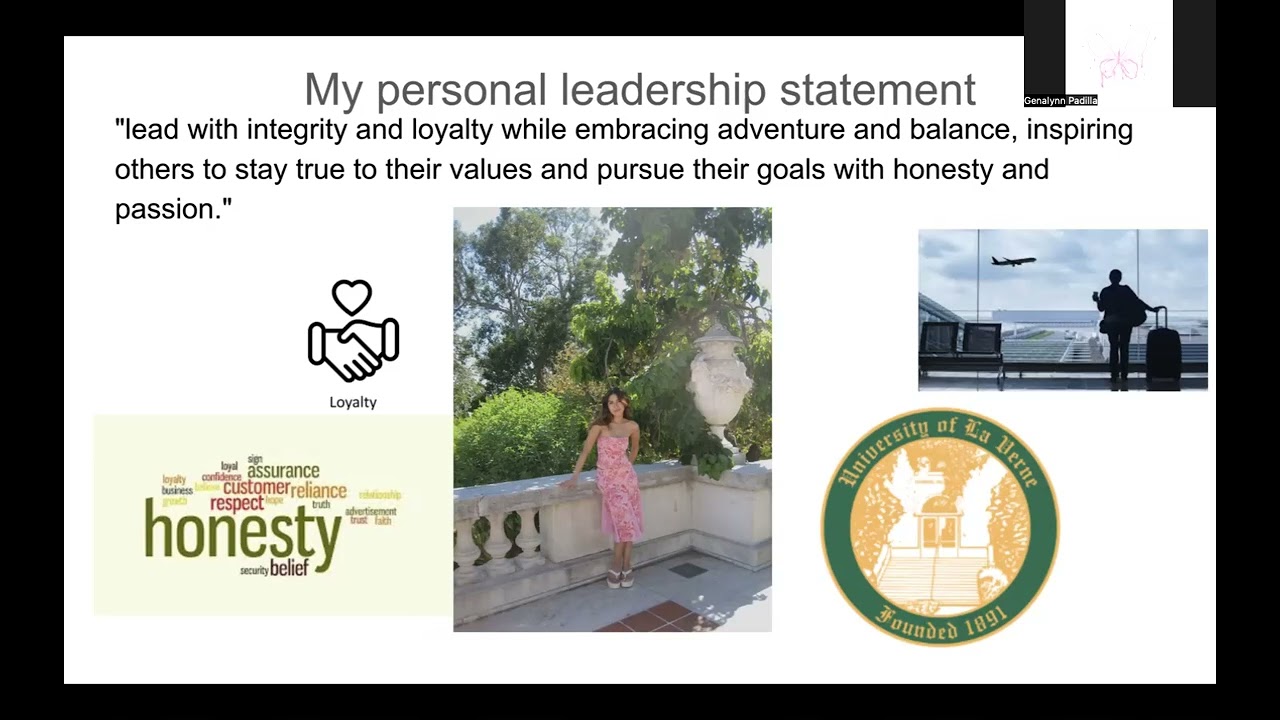 My personal leadership statement