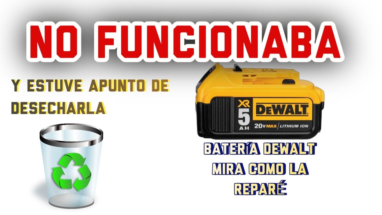 Batería de taladro inalámbrico DeWalt 🪫🔋