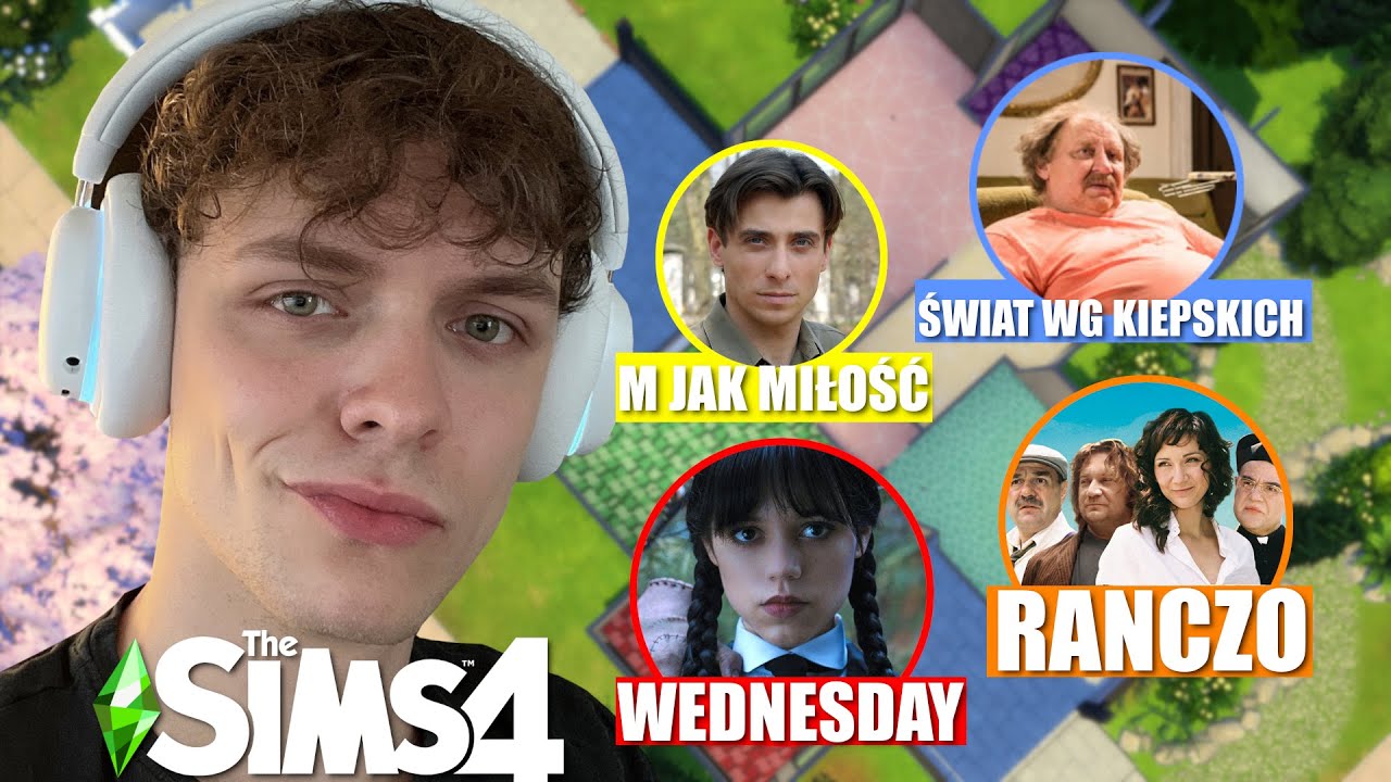 KAŻDY POKÓJ TO INNY SERIAL W SIMS 4! (ale POMIESZCZENIA SĄ ZA TRUDNE!)