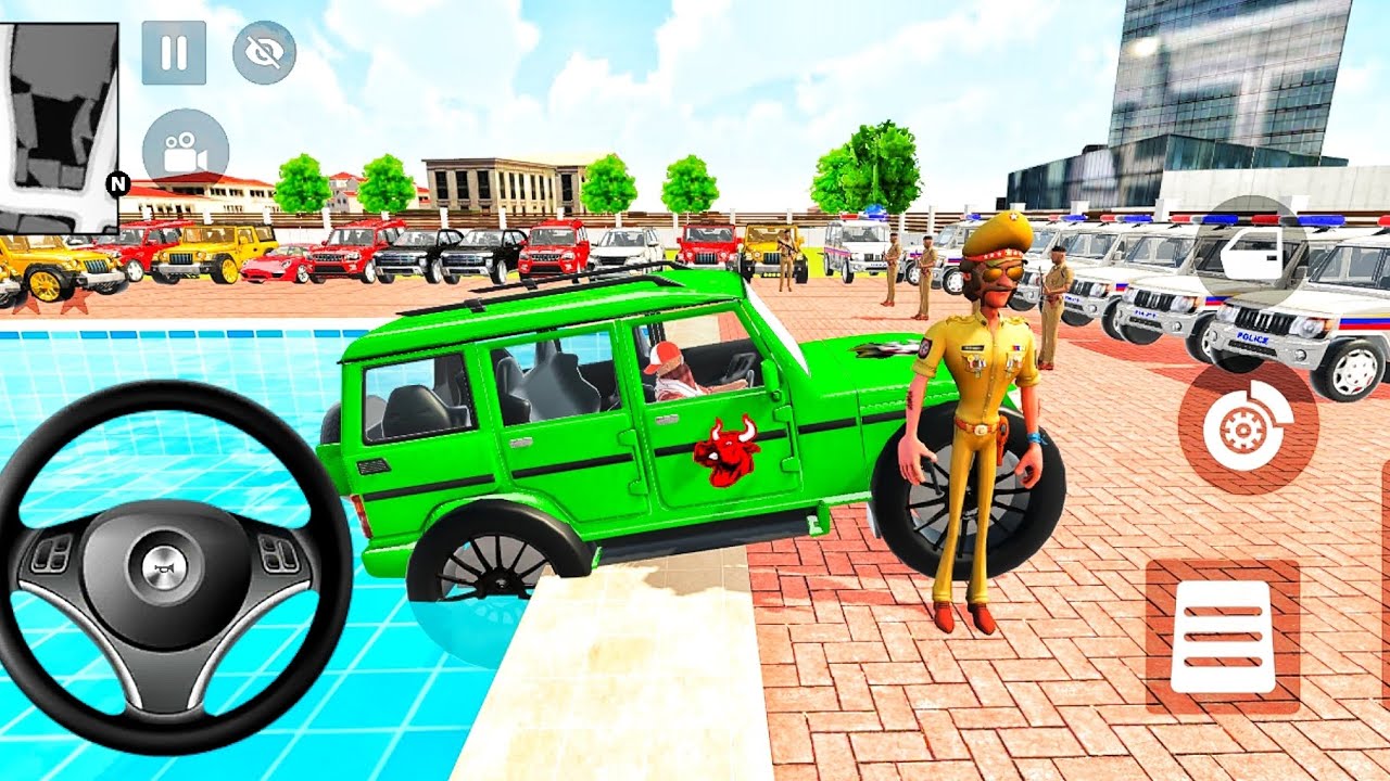 👉 indian Thift Auto Simulator 🎮 police Car Purchase in India Showroom 🔥 Game 🎯