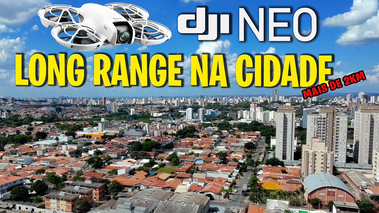 Long Range com o Drone DJI NEO na cidade