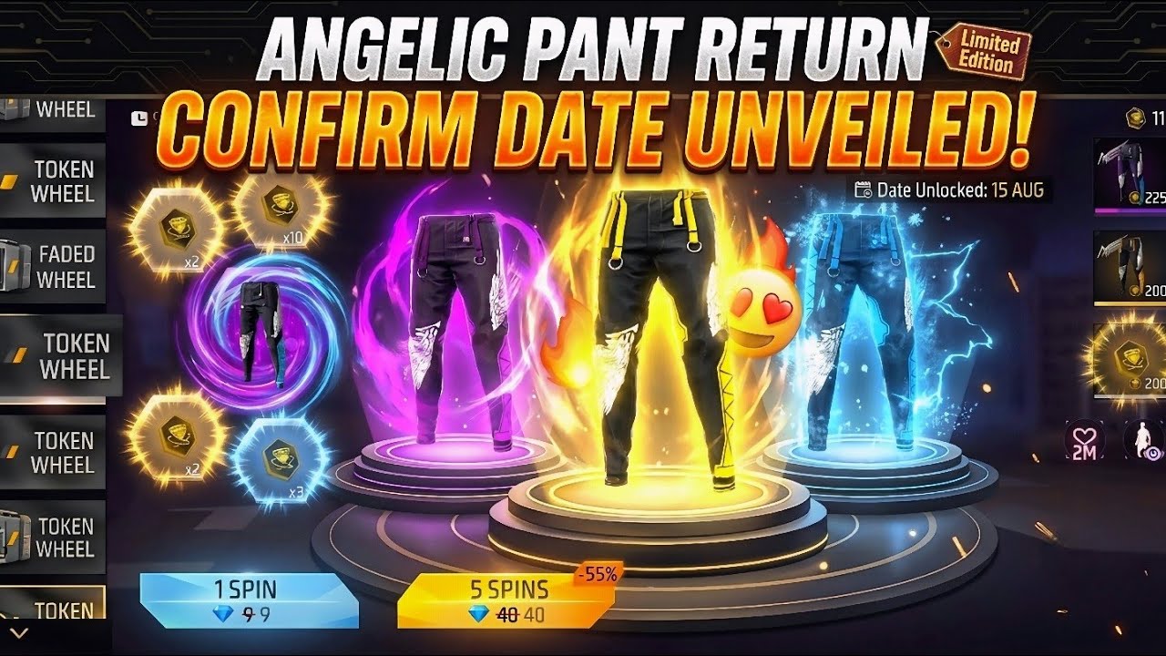 angelic pant return date 2026 🔥😍 | angelic pant return | free fire angelic pant