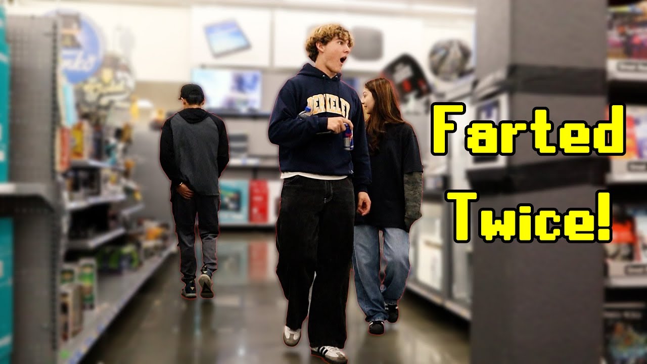 Farting at Walmart! Farted Twice!