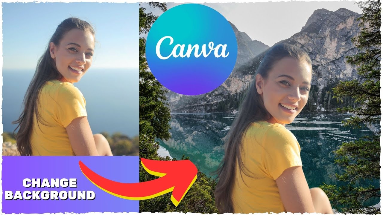 Как изменить фон фотографии в Canva. Простой урок по редактированию Canva (2024)