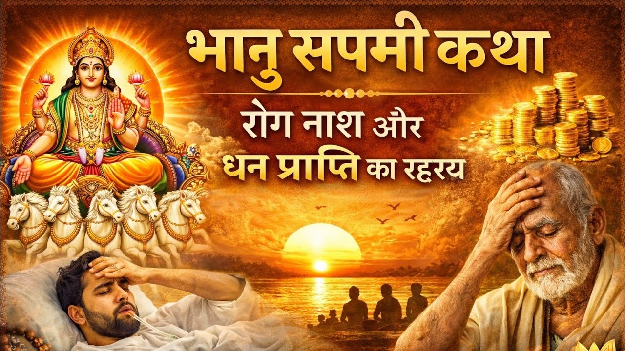 भानु सप्तमी कथा | सूर्य आराधना | रोग नाश, धन प्राप्ति, संतान सुख, पाप मोचन कथा | Bhanu Saptami Katha