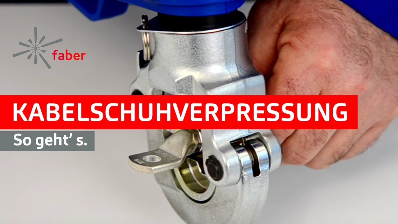 Kabelschuhverpressung. So geht´ s.