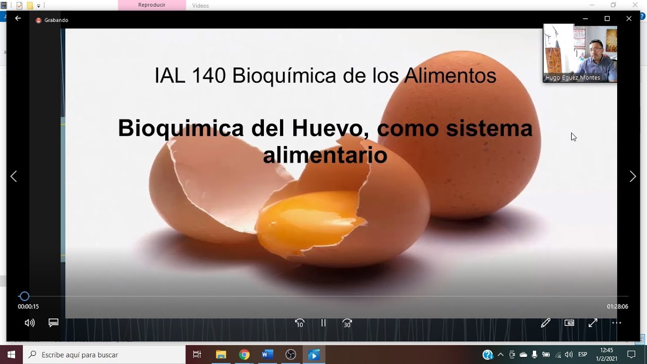 BIOQUIMICA DE ALIMENTOS Clase 11 Tema: Bioquímica del Huevo