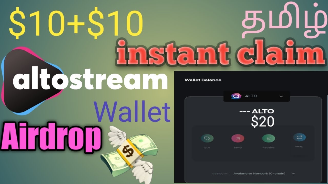 SN Crypto Earning | Altostream Free Airdrop Tamil | $10+$10 Unlimited Wallet Airdrop