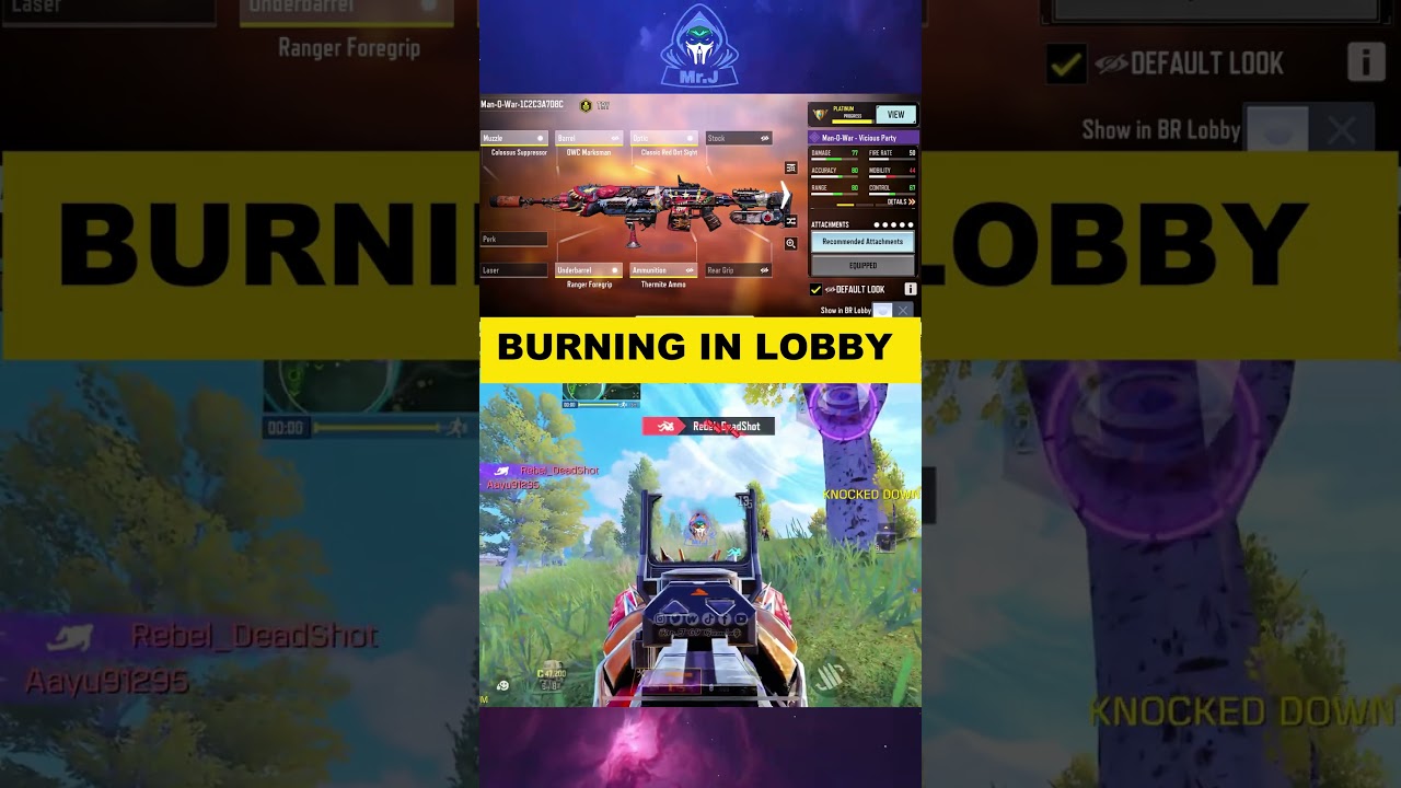 0 Recoil MID-RANGE LASER! 🔥 BEST MAN-O-WAR Gunsmith for CODM BR