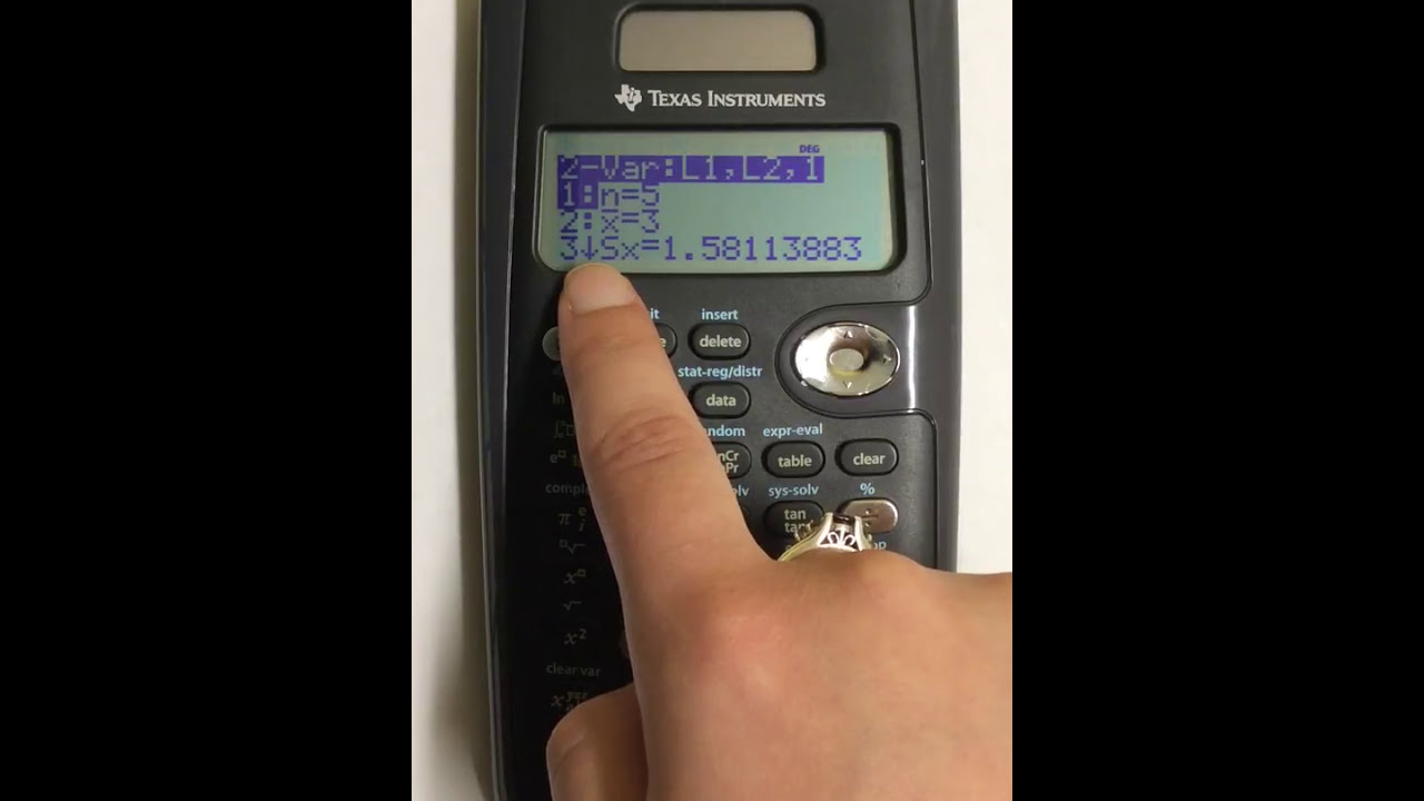 Correlation Coefficient in TI 36X Pro Scientific Calculator
