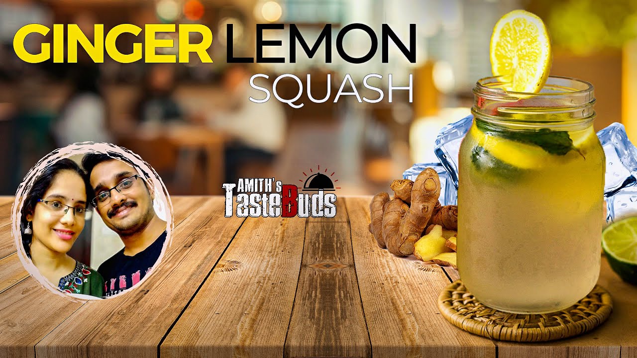 Ginger Lemon Squash|Homemade Lemon Squash and Lemonade|No Preservatives|Lemon Squash